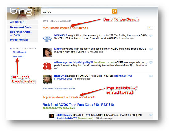 Microsoft Bing Real-time Search